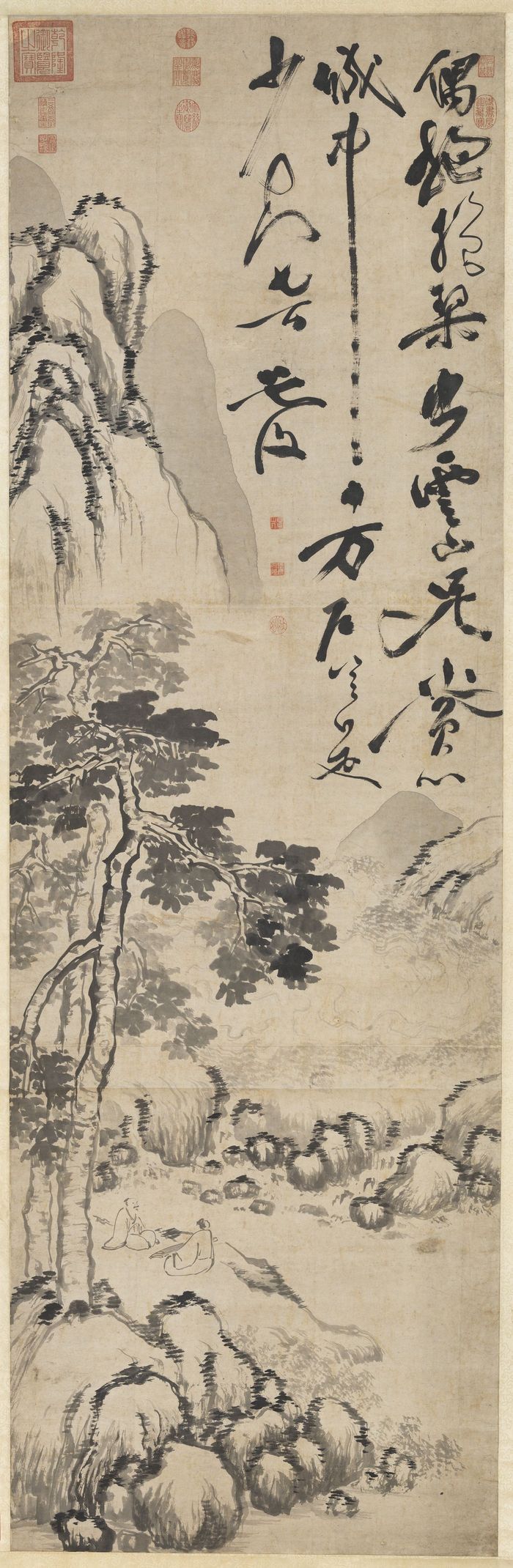 桐下鼓琴图预览图