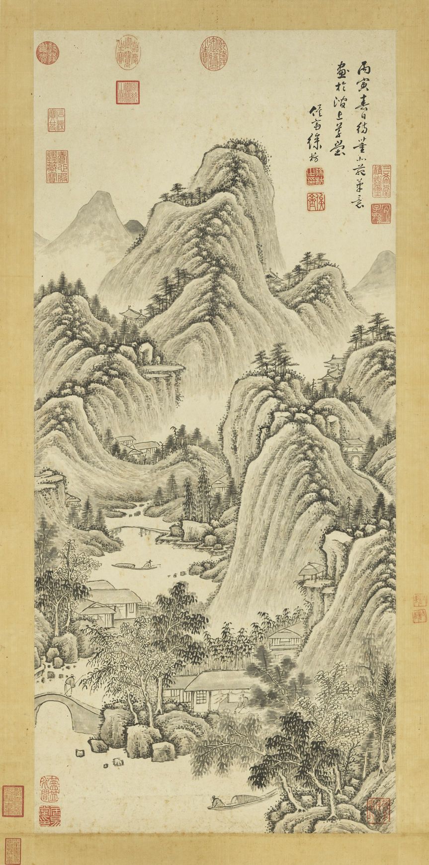 仿董源笔意图预览图