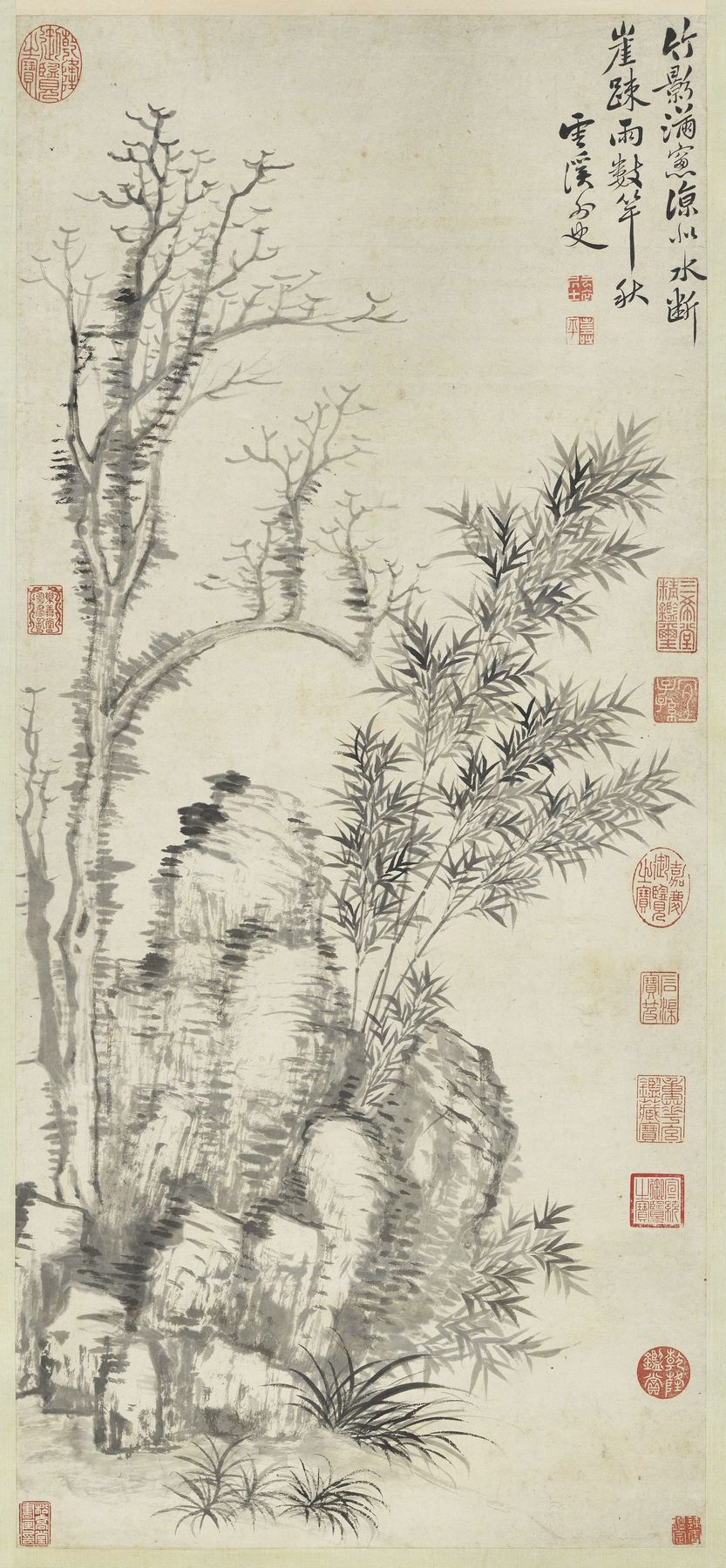枯木竹石图预览图