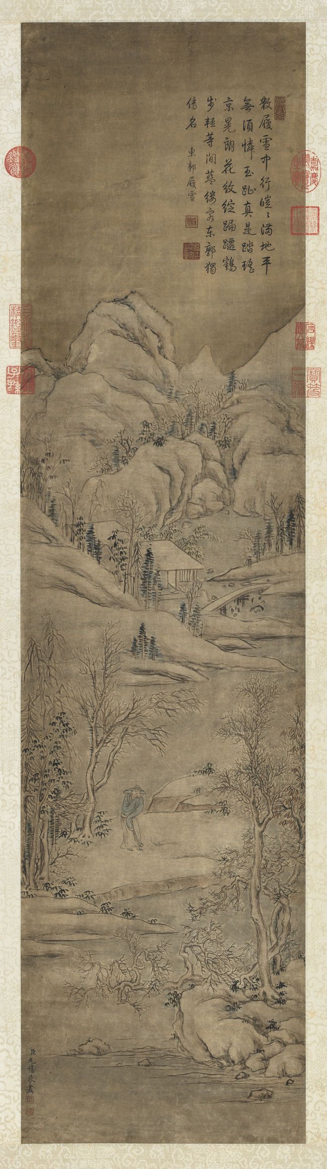 允禧雪景人物事迹高宗御题图缩略图