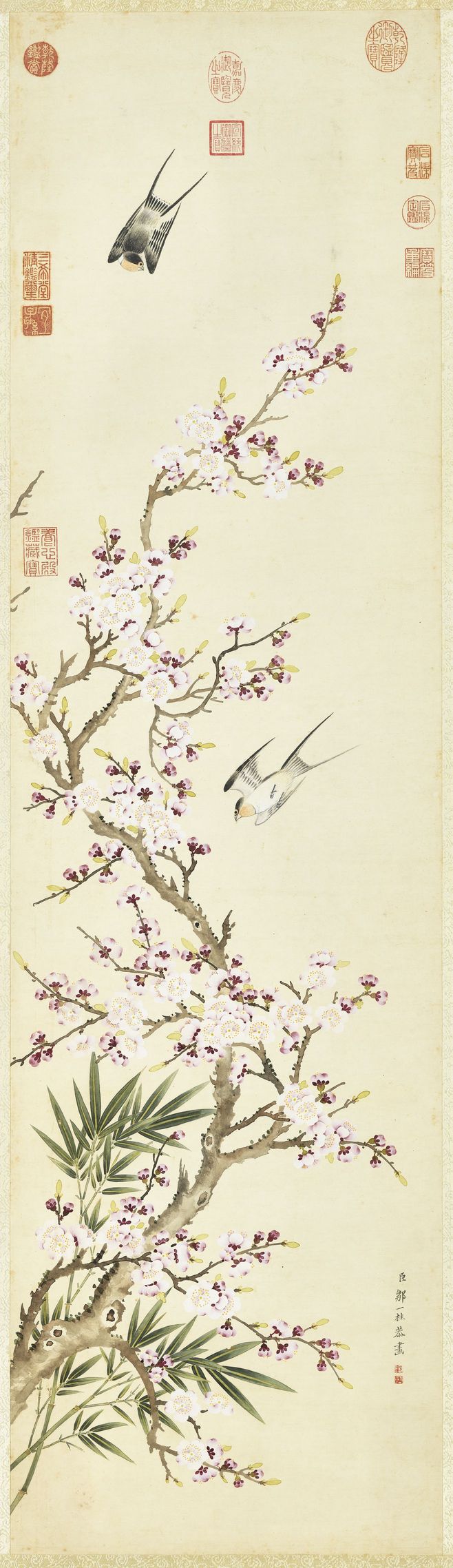 杏花双燕图预览图