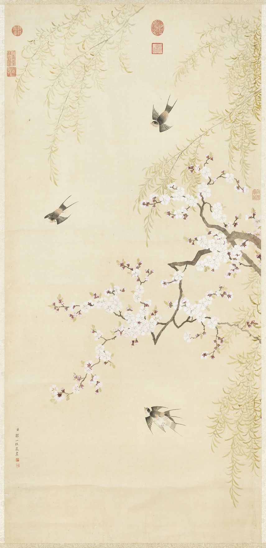 杏花燕子图预览图