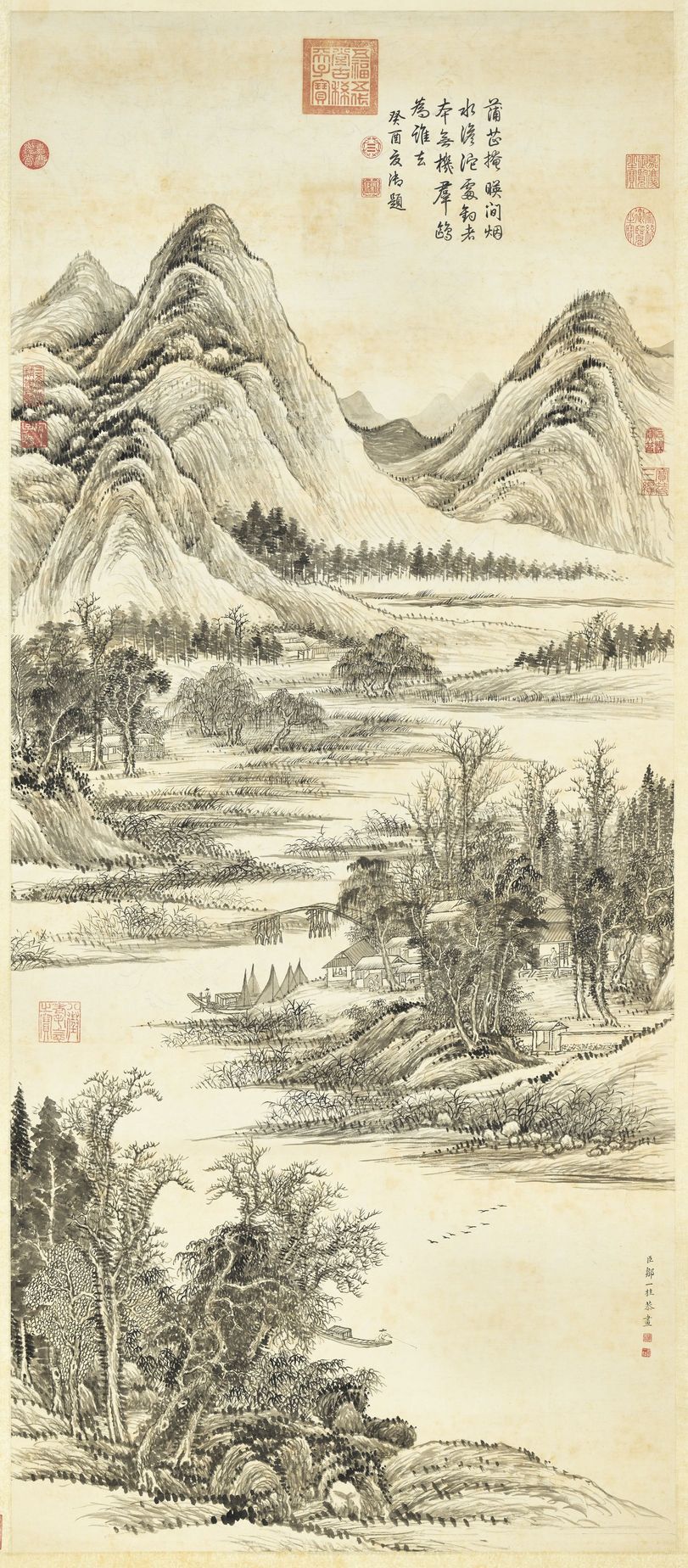 蒲芷群鸥图预览图