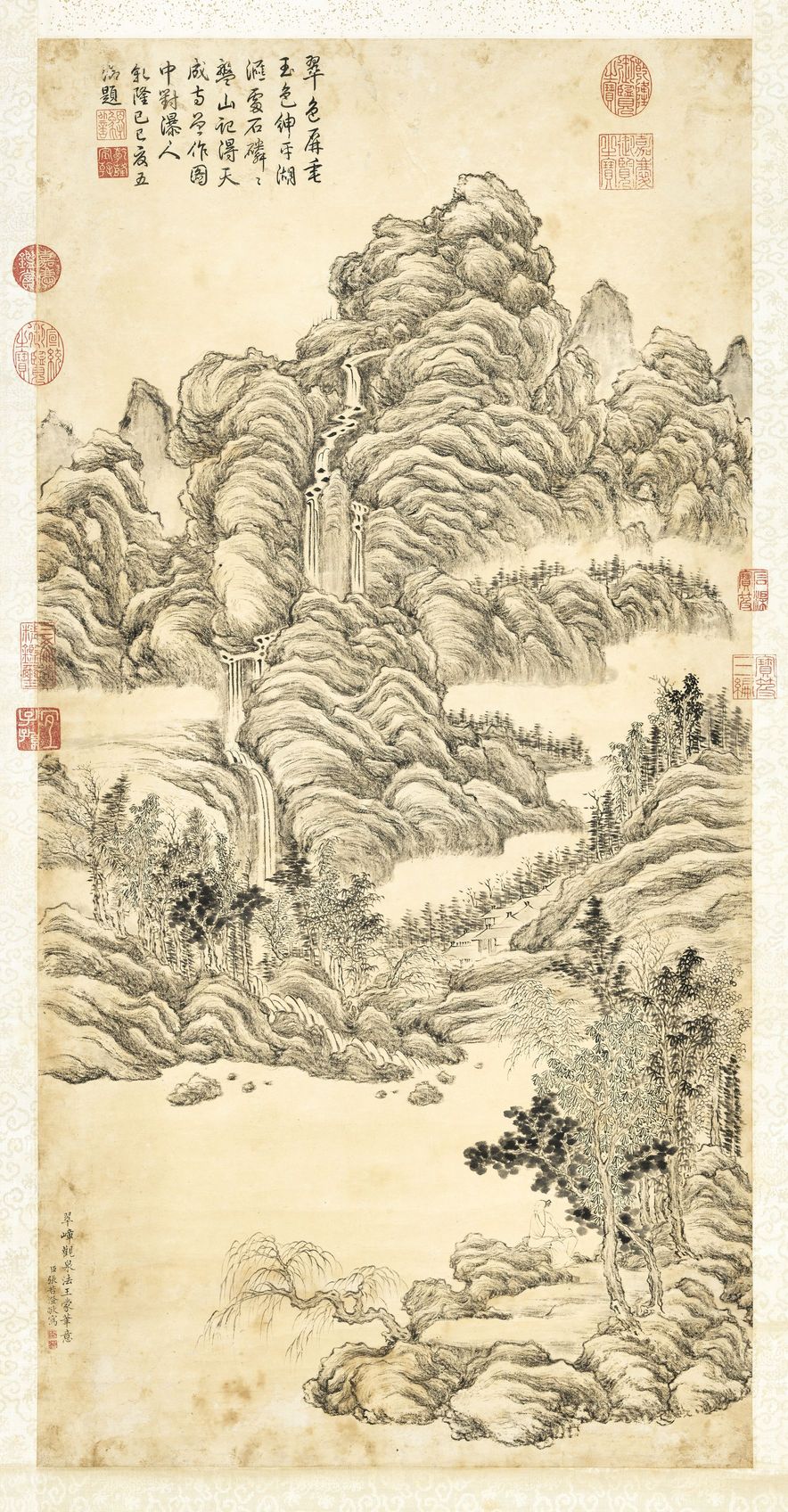 翠嶂观泉图缩略图