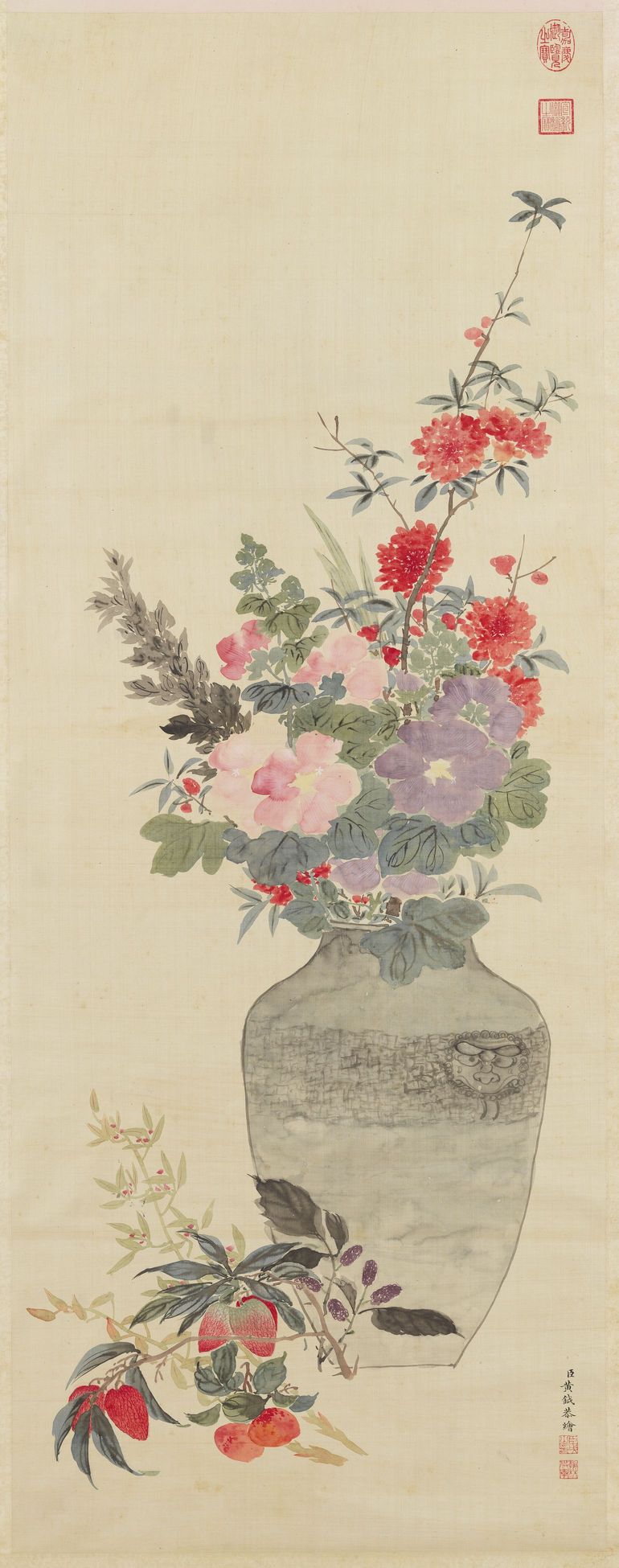 节卉迎薰图预览图