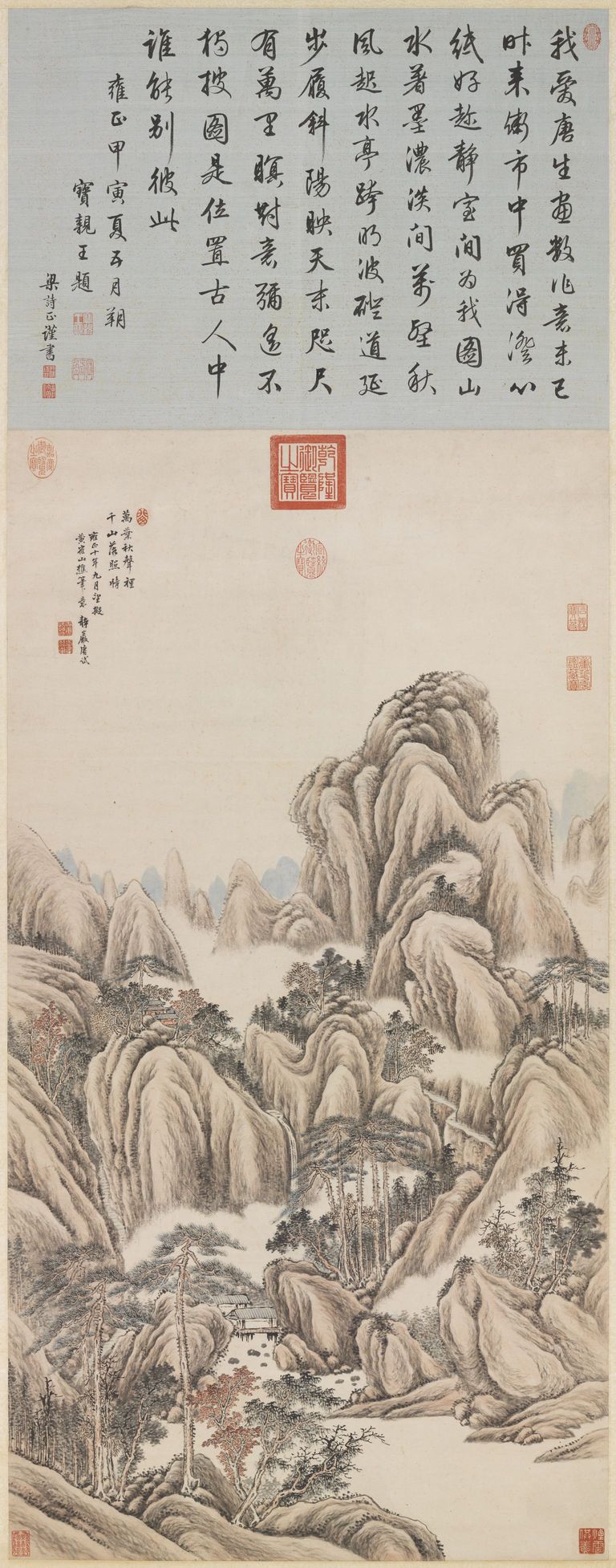 千山落照图预览图