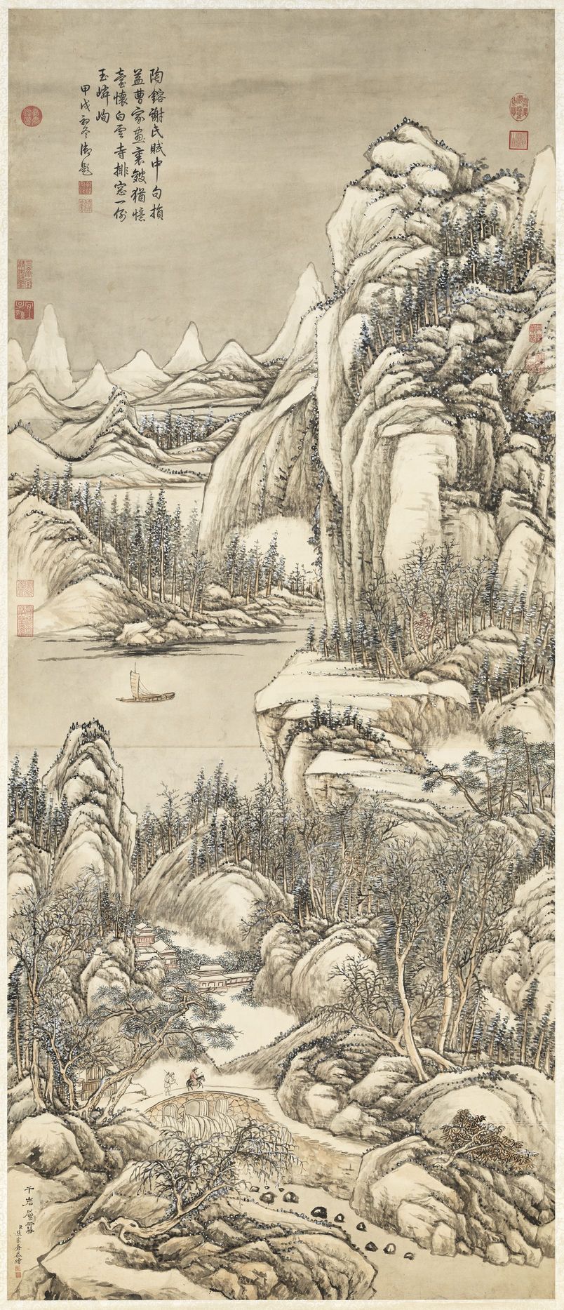 千岩层雪高宗御题图预览图