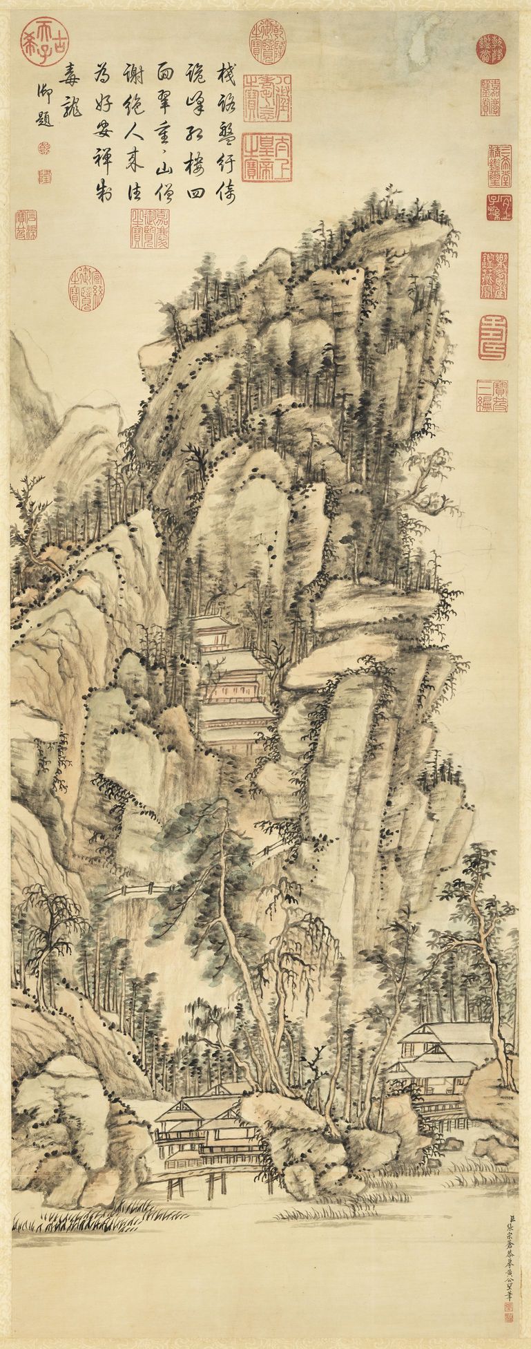 摹黄公望山水图预览图