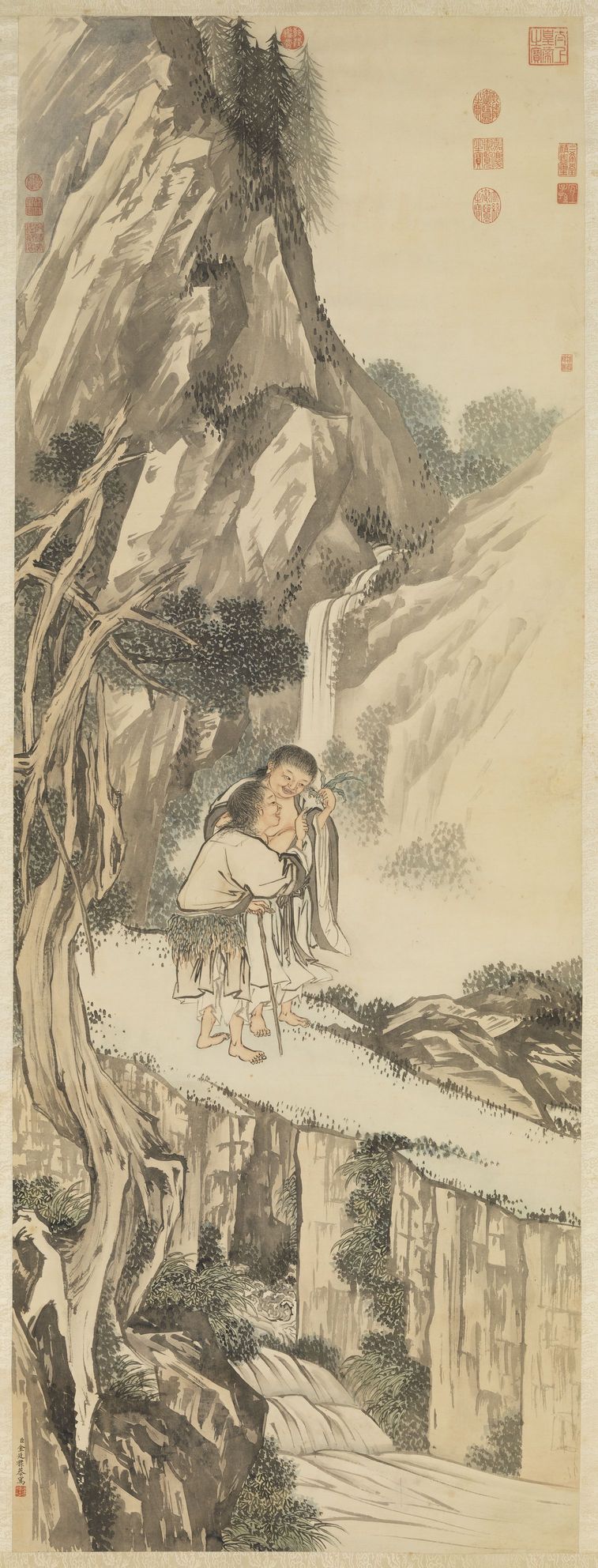 寒山拾得图预览图