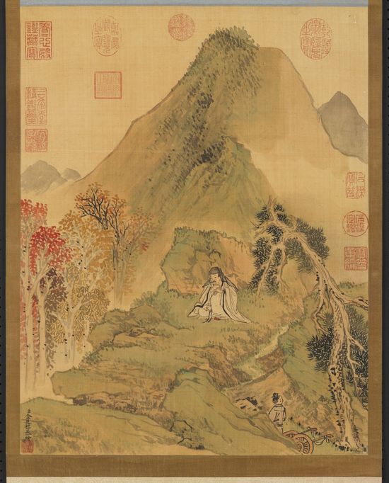 枫林晚坐图预览图