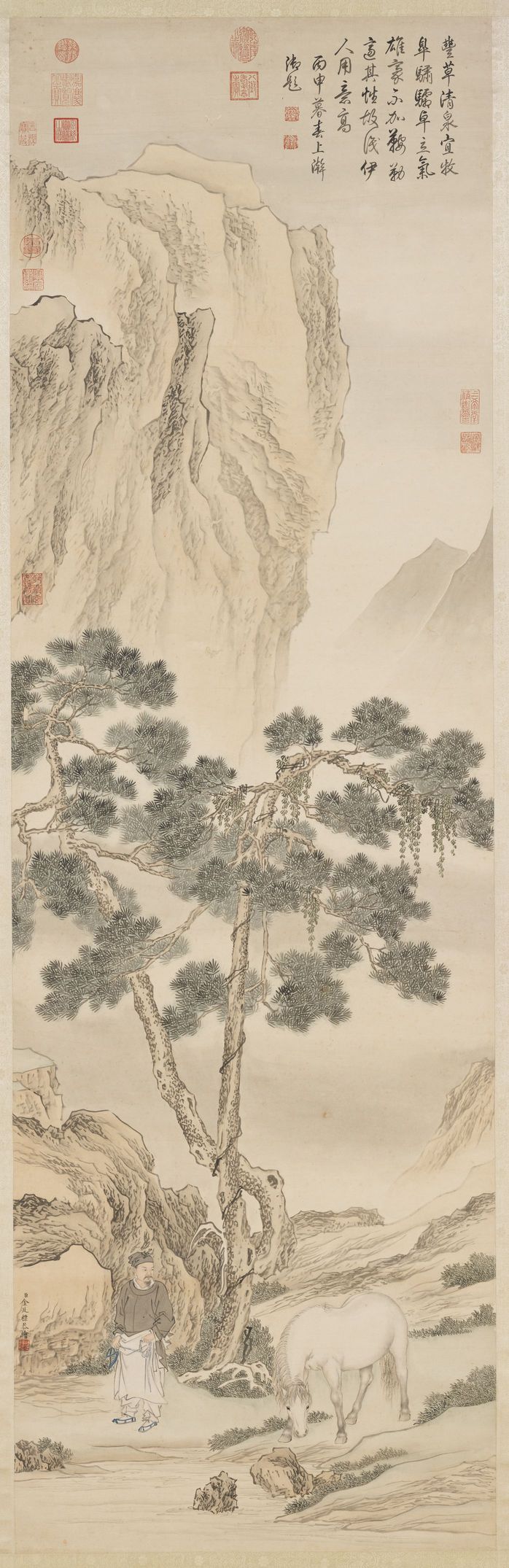 松阴牧马图缩略图