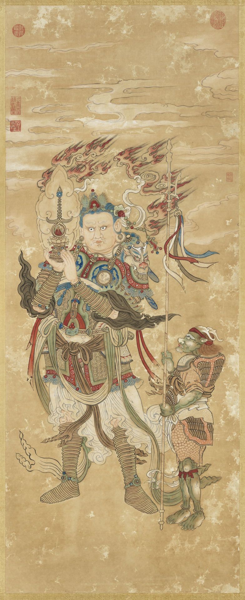 仿宋人天王像（二）图预览图