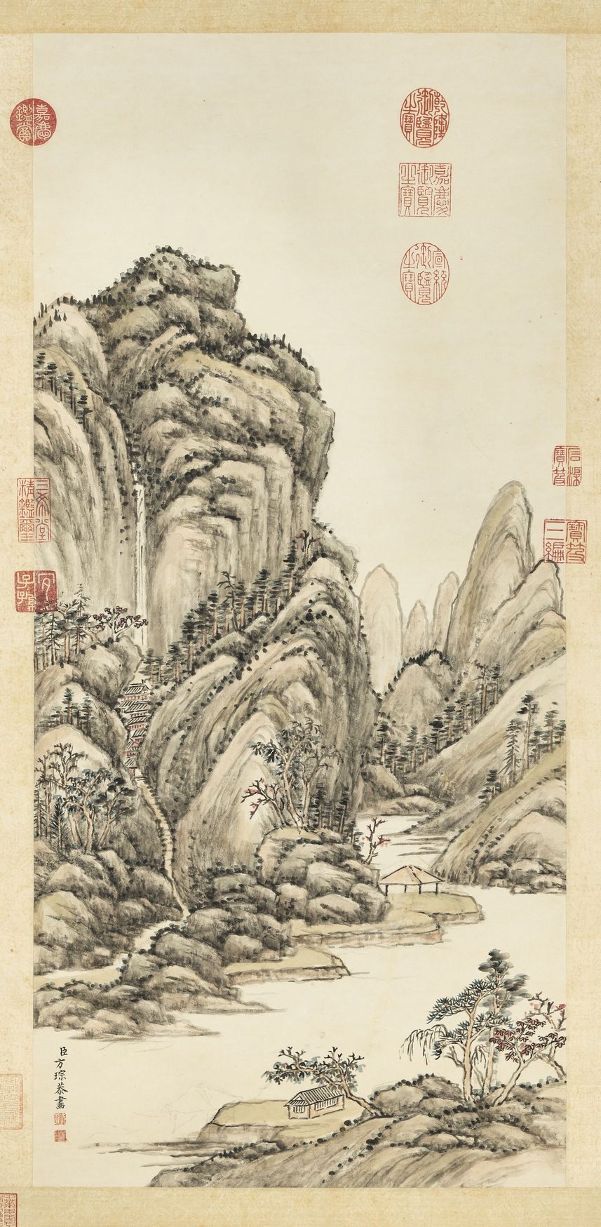 秋山红叶图缩略图