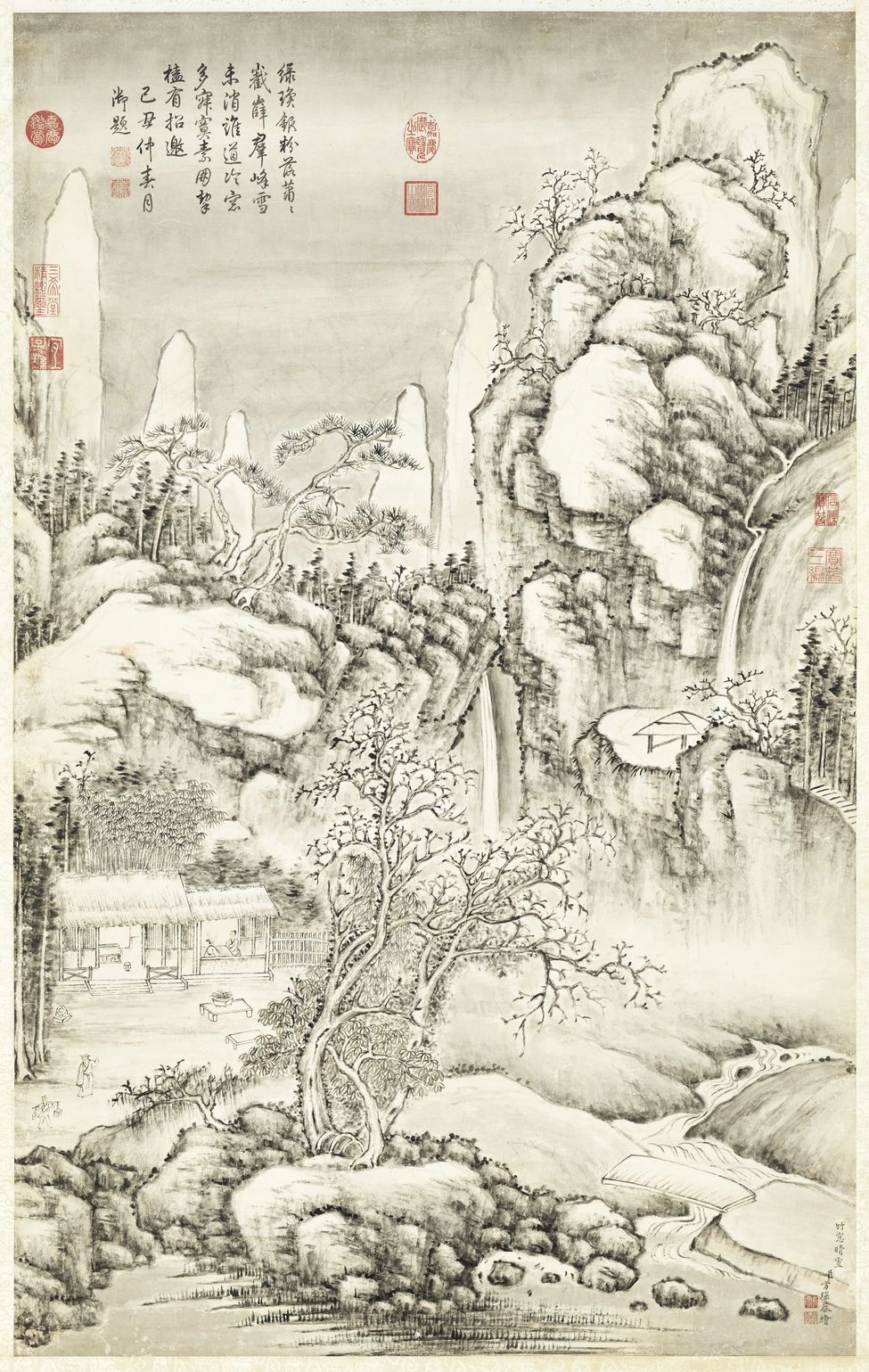 竹窗晴雪高宗御题图缩略图