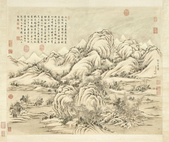 溪山霁雪图预览图