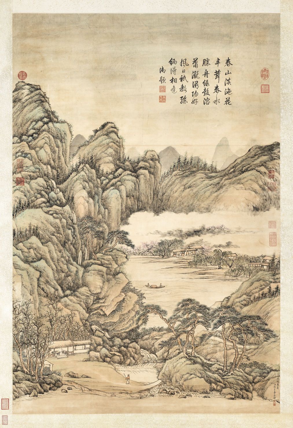 花坞春泉高宗御题图预览图