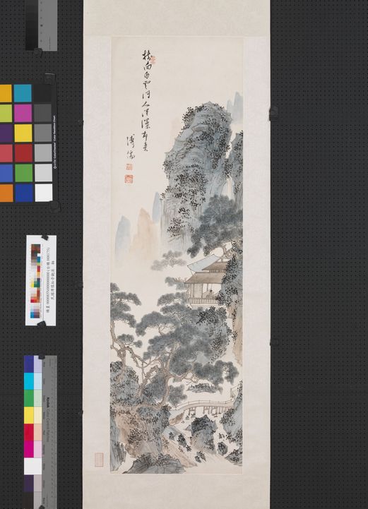 松亭观溪图预览图