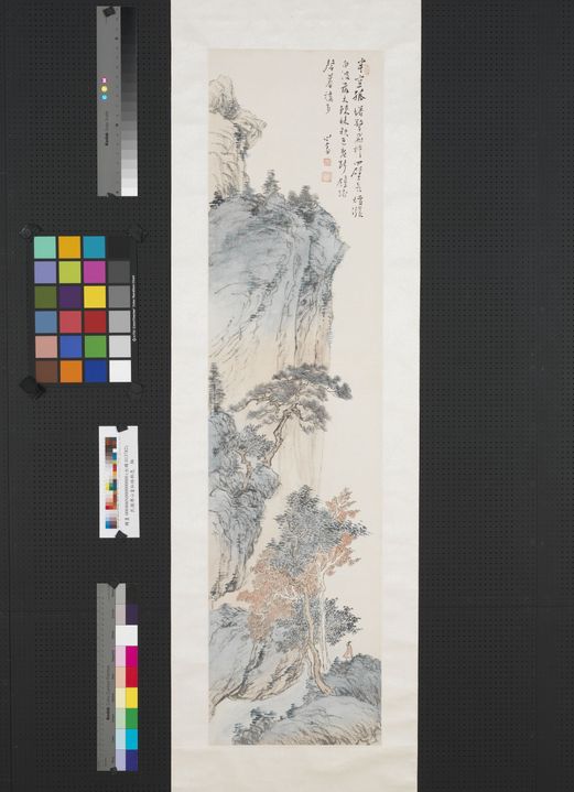 松林秋色图预览图