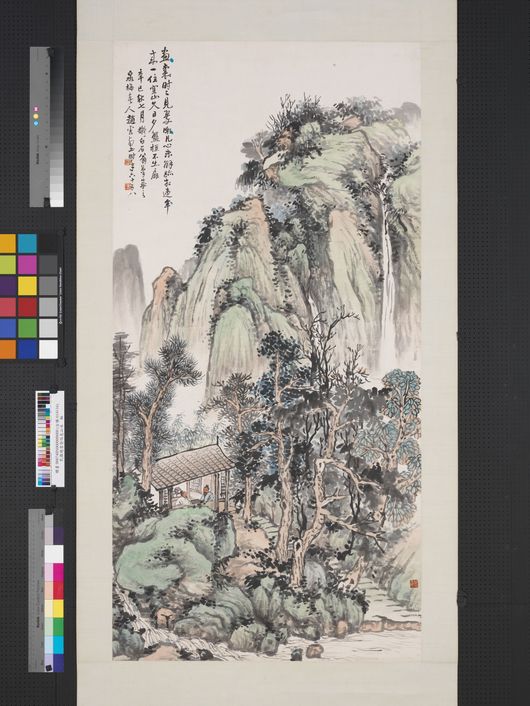 设色山水图预览图