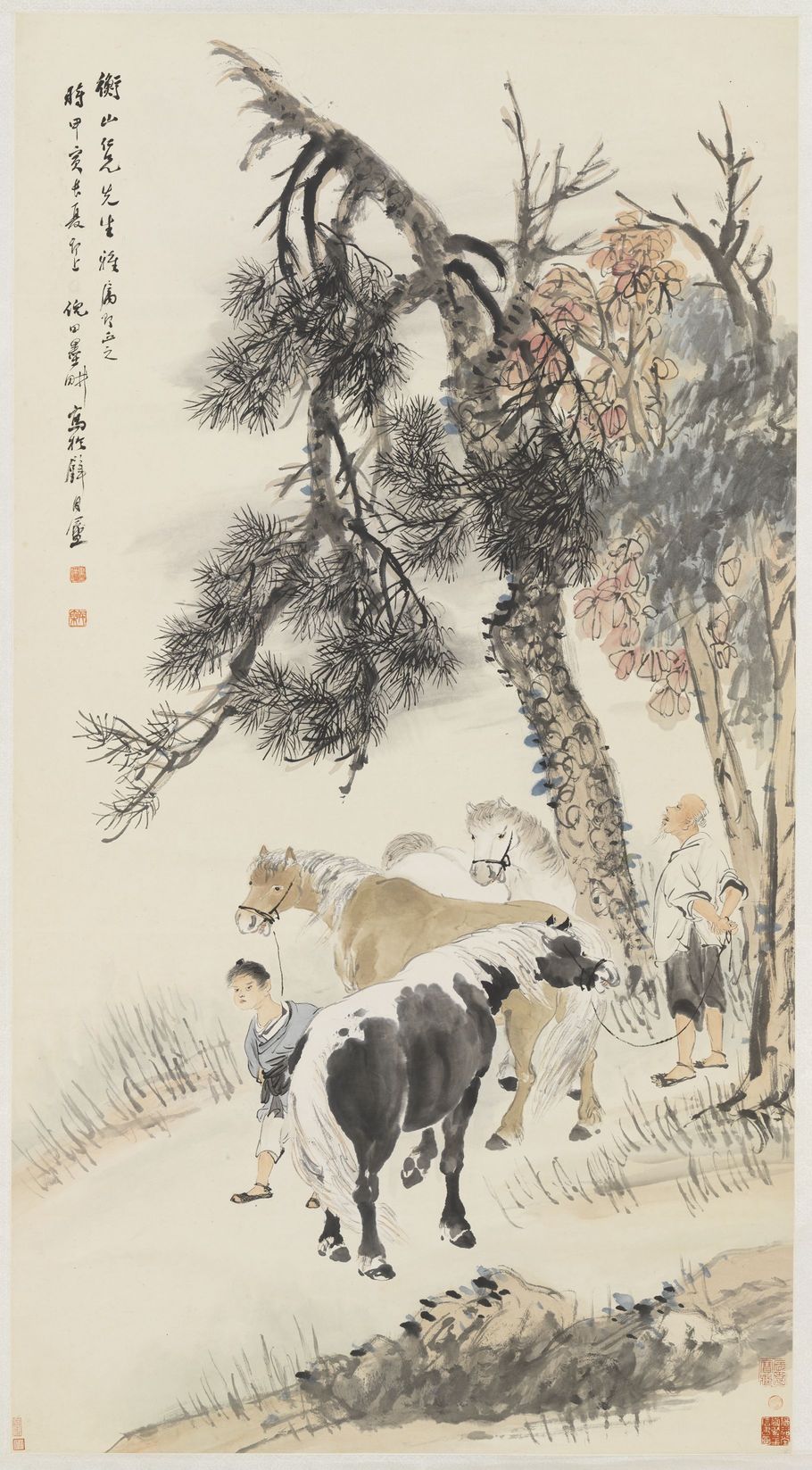 松荫放马图预览图