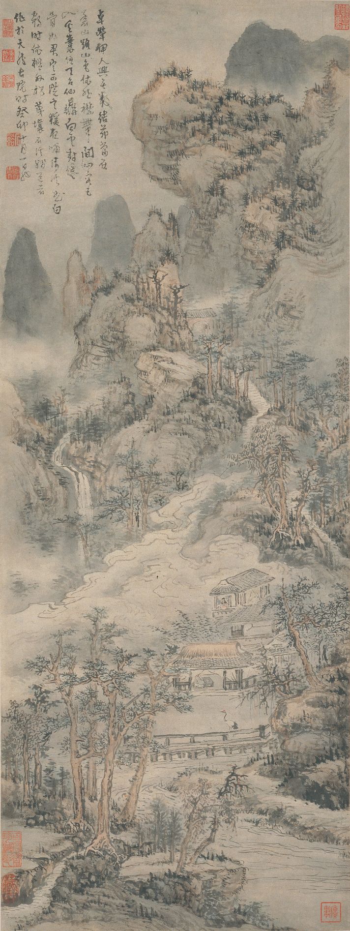 苍山结茅图轴预览图