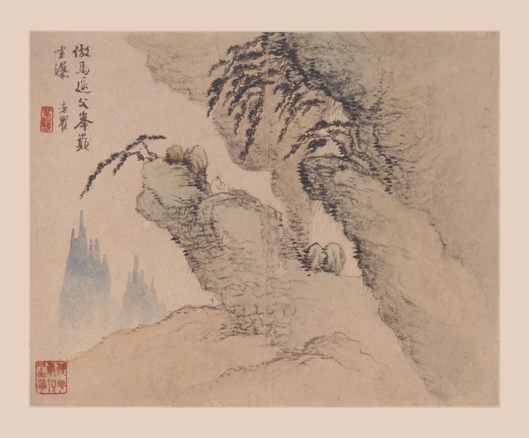 峰巅坐瀑图册预览图