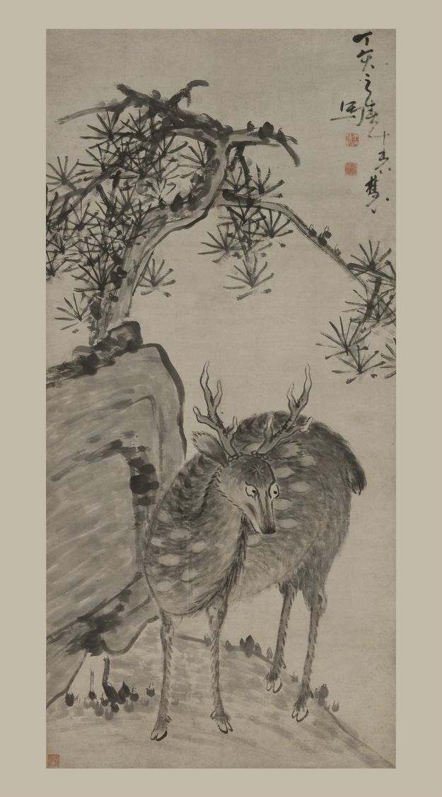 松鹿图轴缩略图