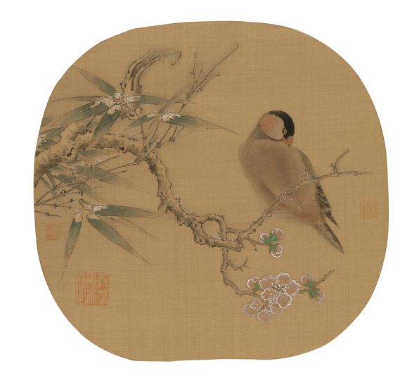 梅竹栖禽图预览图