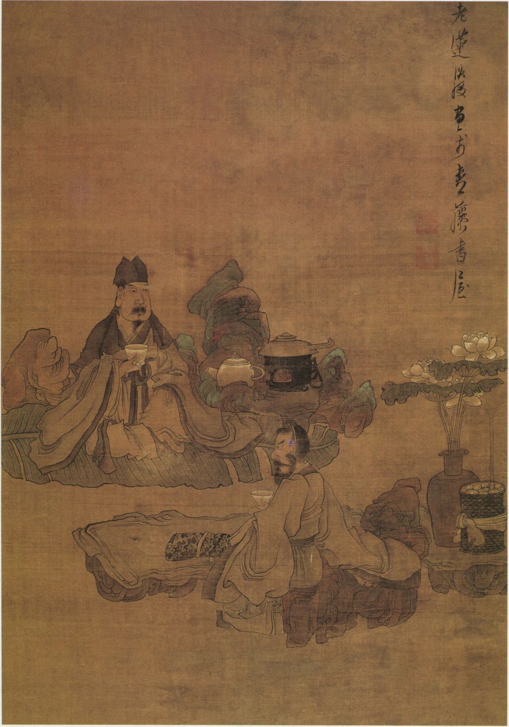 停琴品茗图预览图