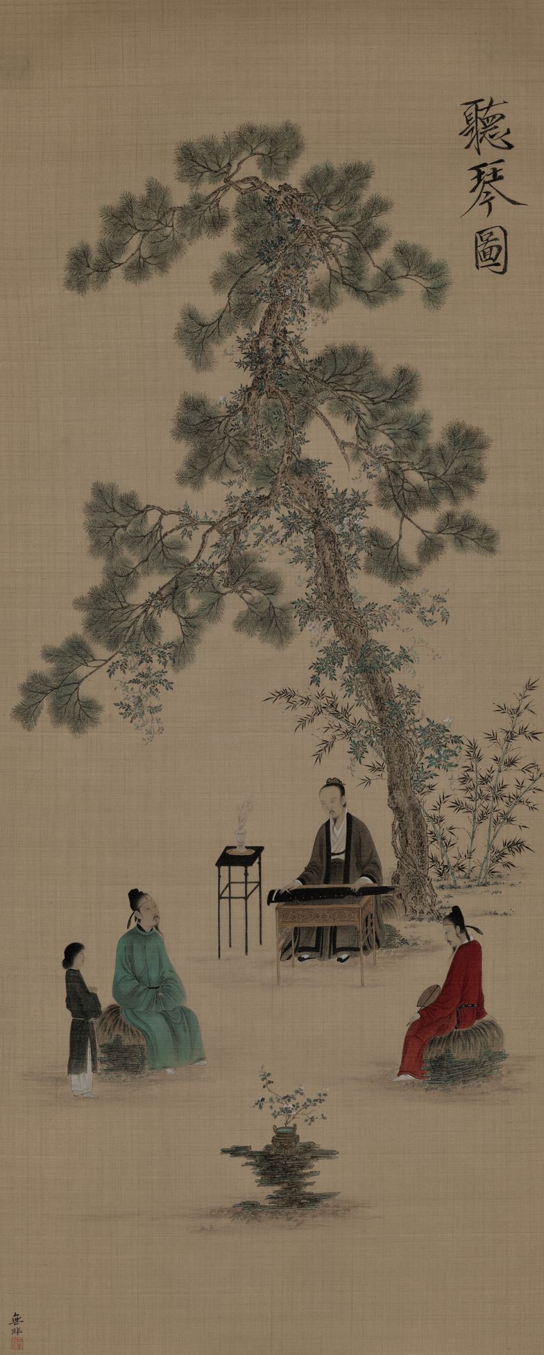 听琴图预览图