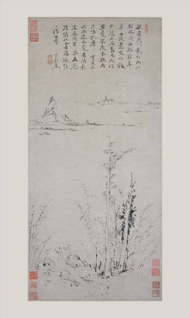 秋林行吟图预览图