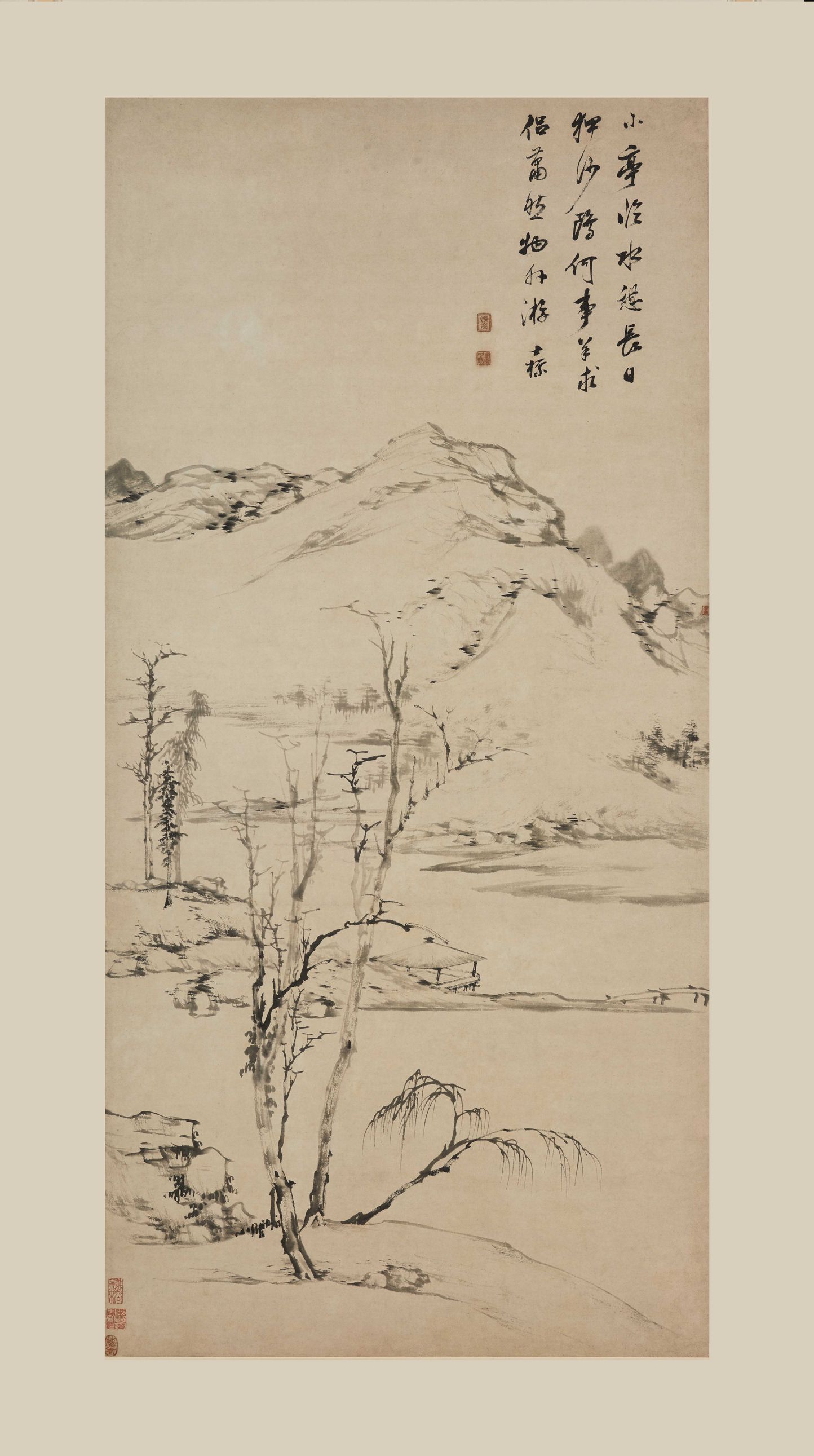小亭临水图预览图