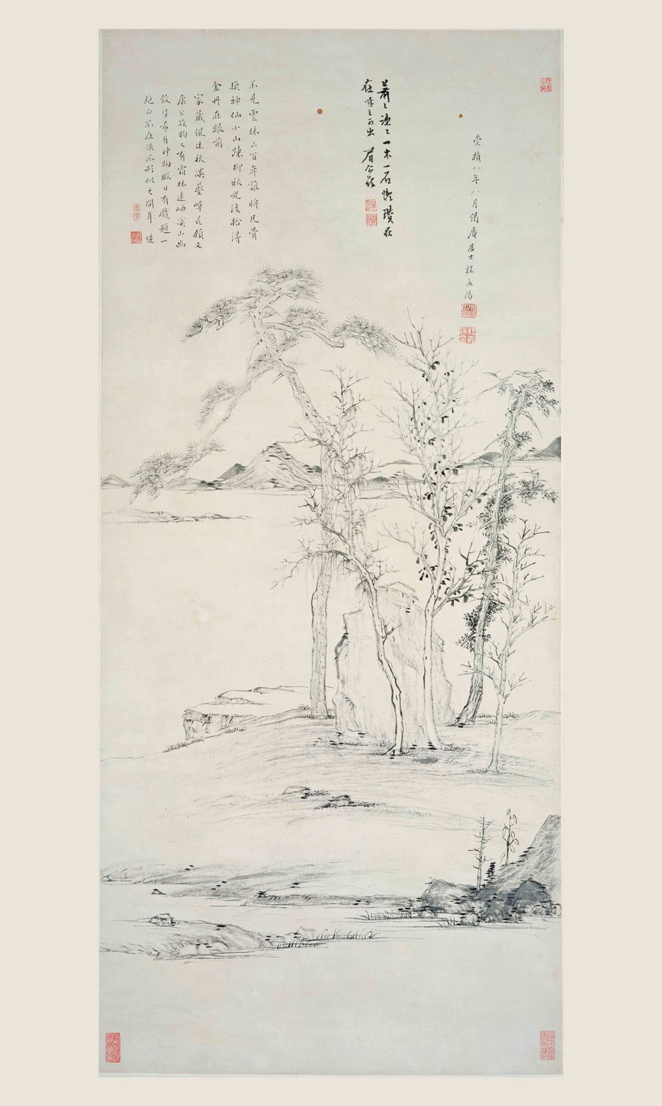 霜林远岫图预览图
