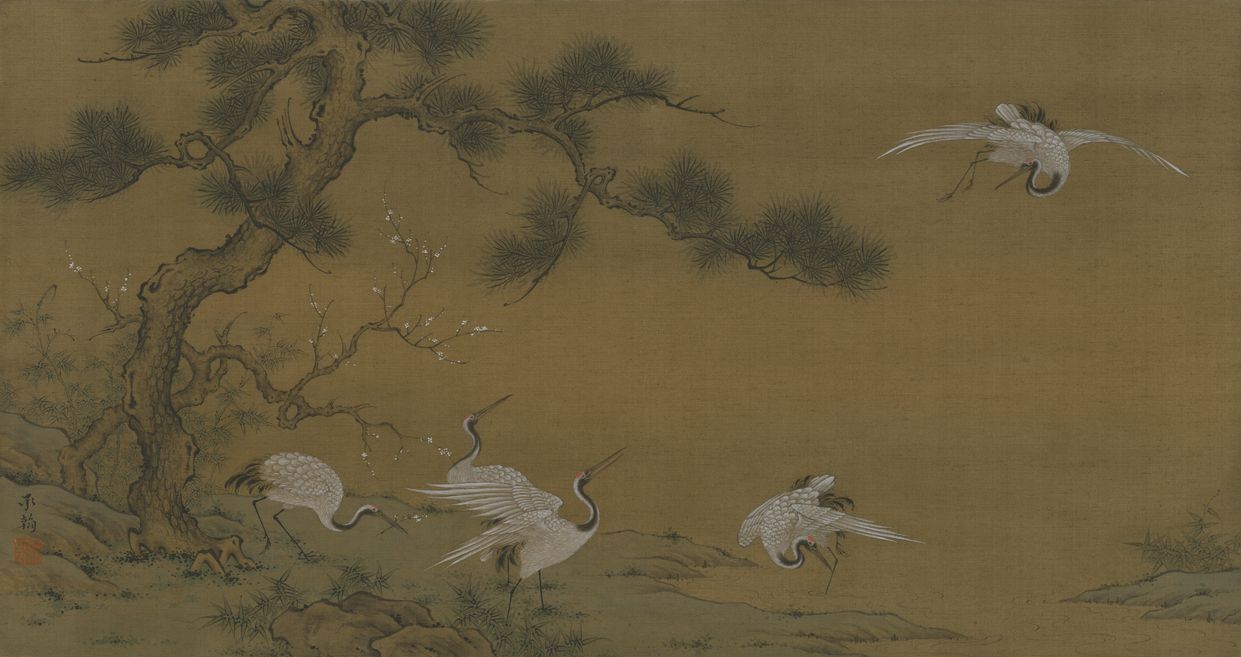 露禽戏春图预览图