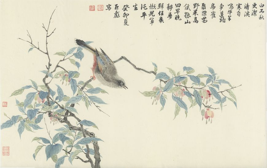 山果引禽图缩略图
