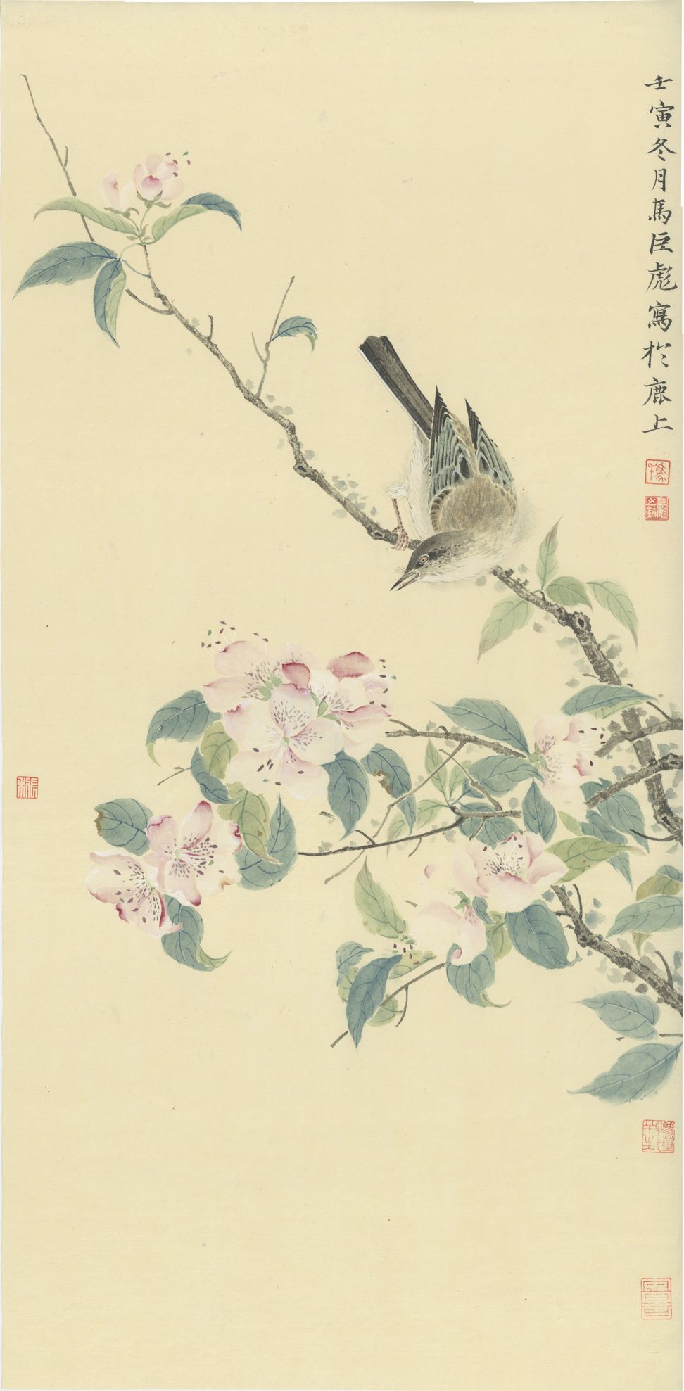 山茶禽鸟图缩略图