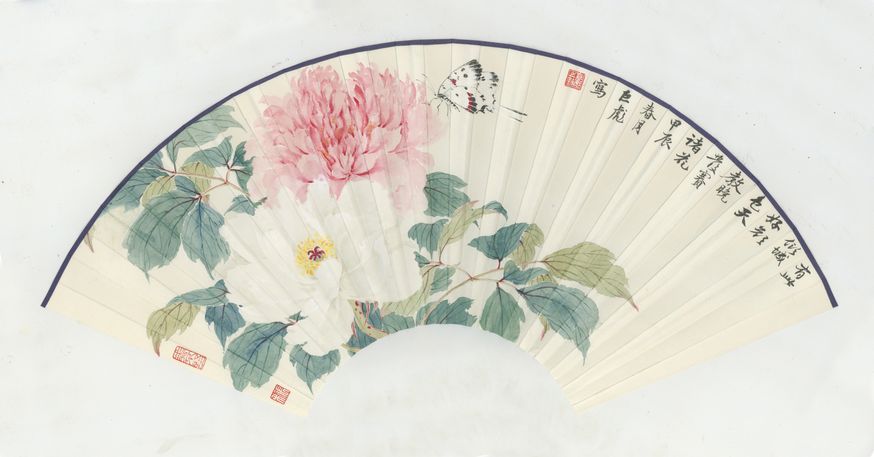 扇面牡丹花缩略图