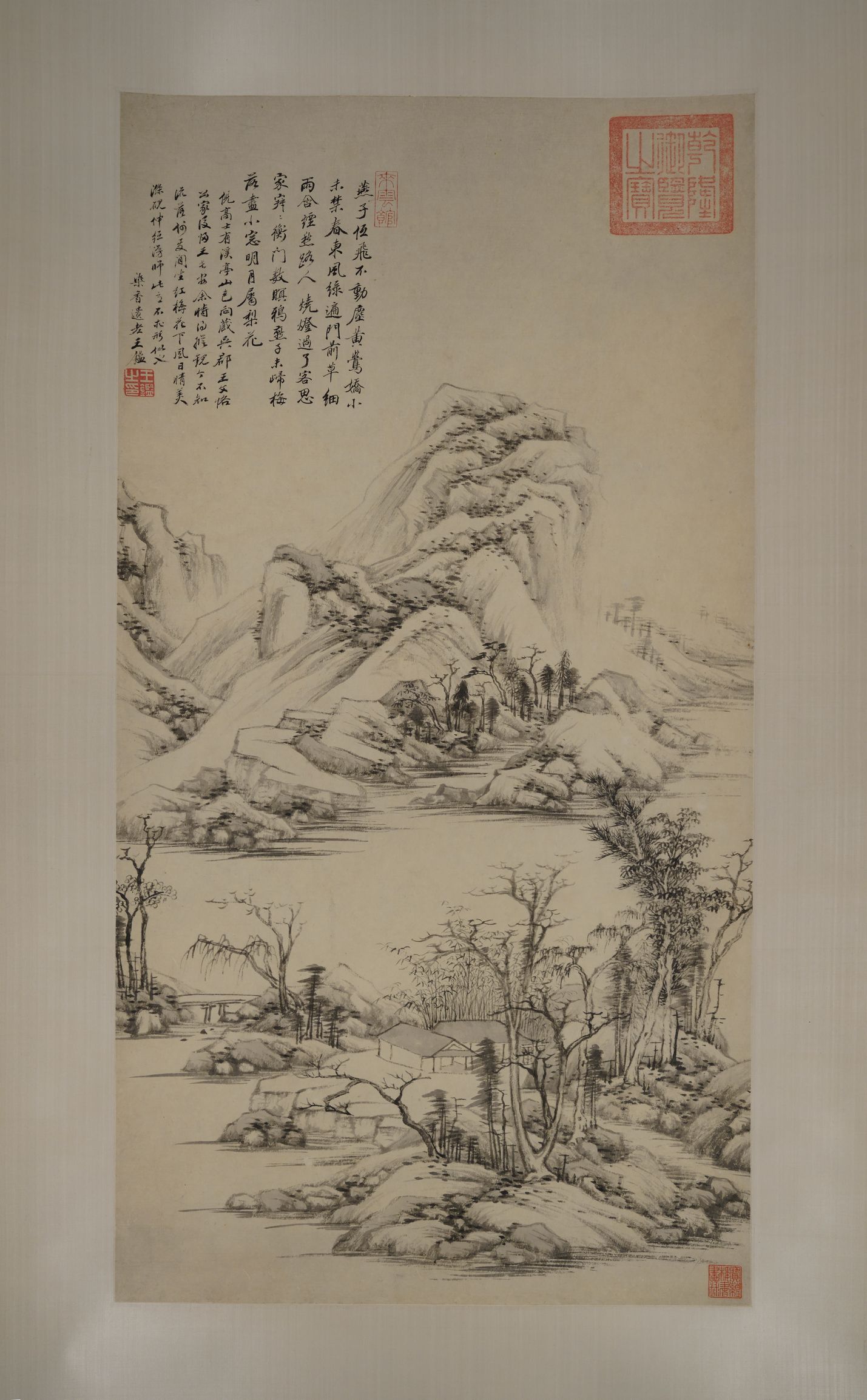 溪亭山色图预览图