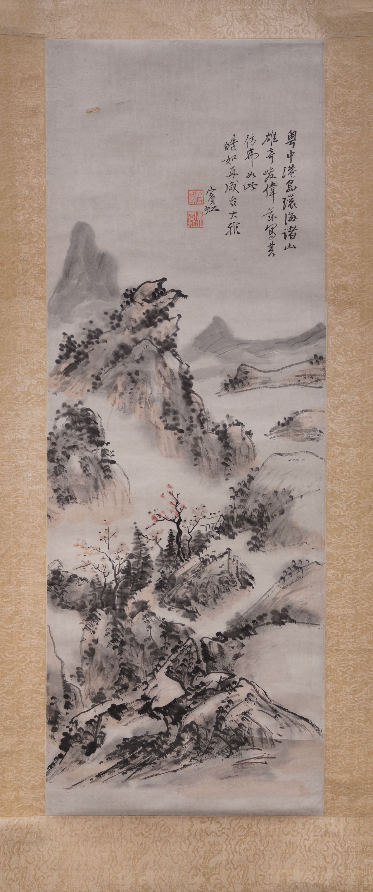 粤中山水轴预览图