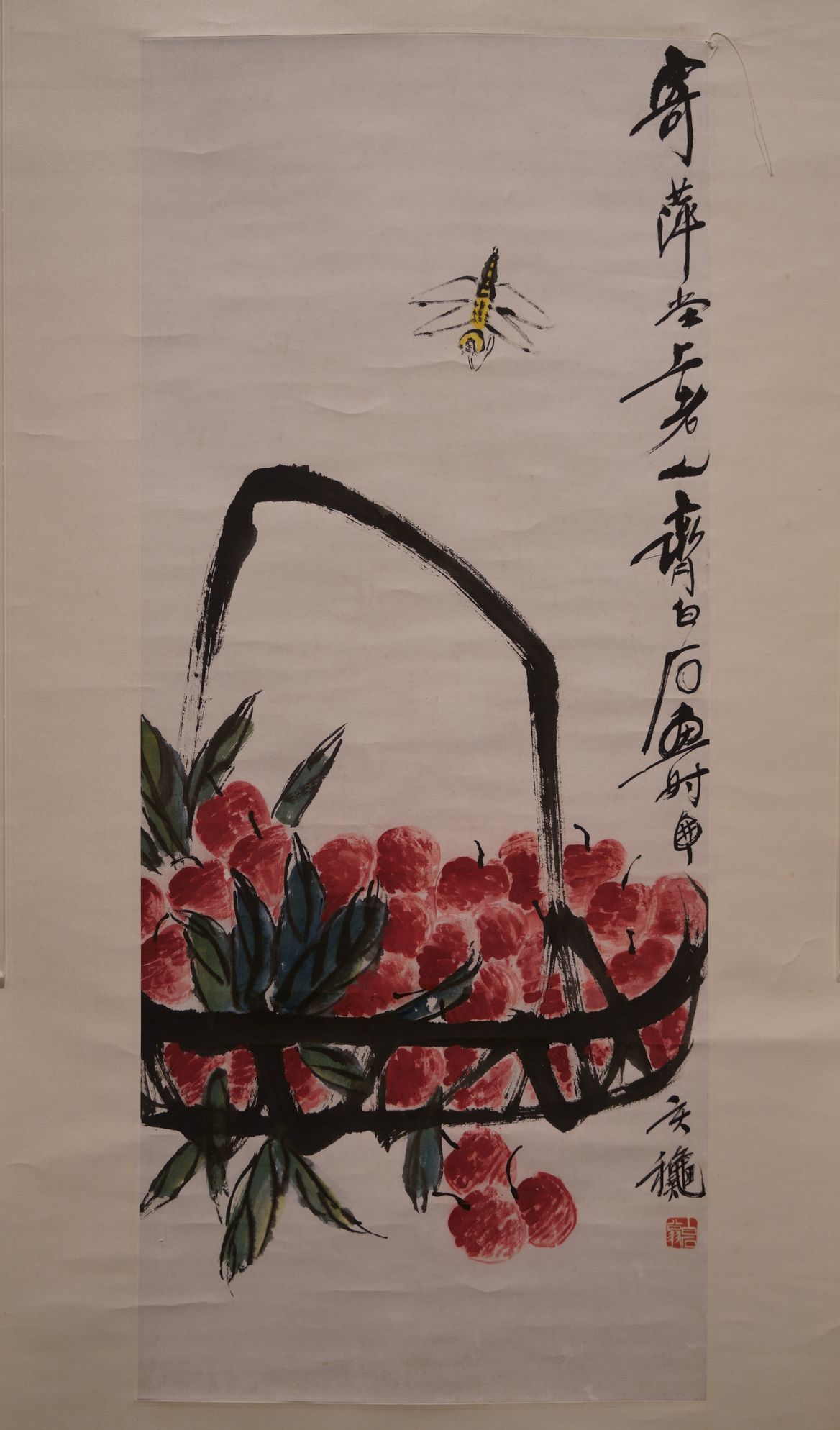 荔枝蜻蜓图轴预览图