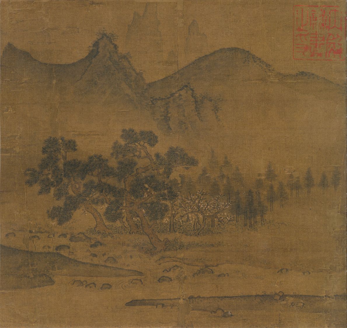 桃花春水图预览图