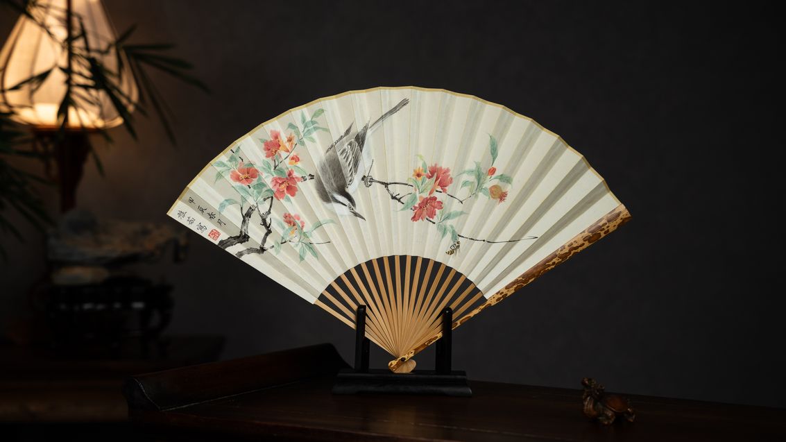 榴花小禽图缩略图