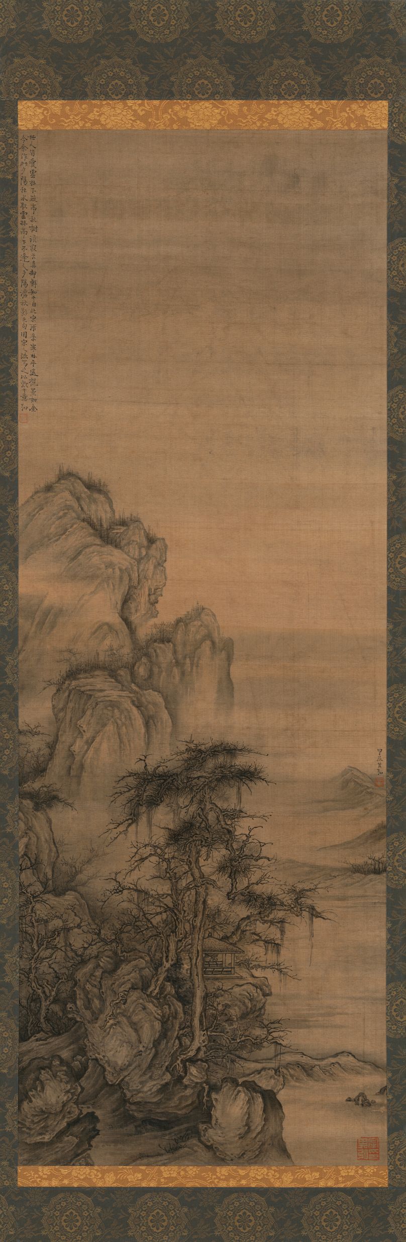 夕阳秋水图预览图