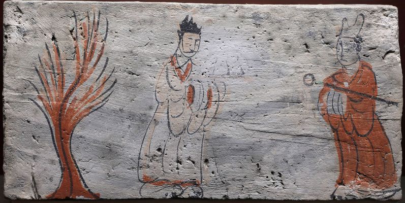 赠剑画像砖预览图