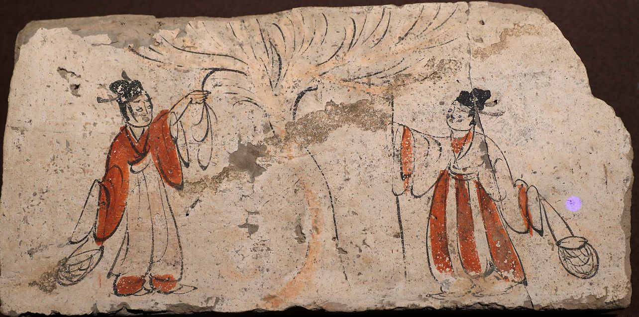 采桑画像砖预览图