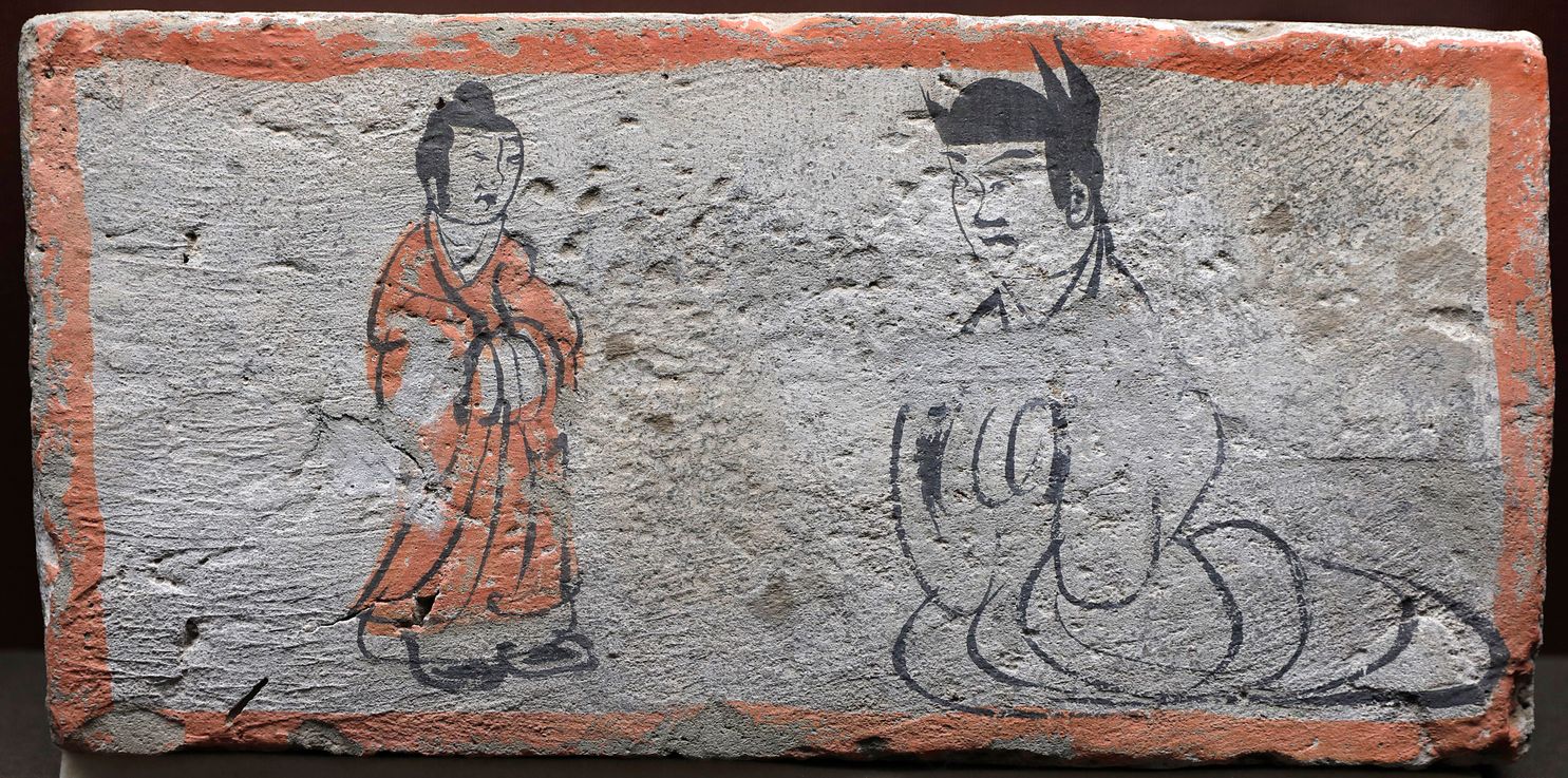 黄帝问道画像砖（复制品）缩略图