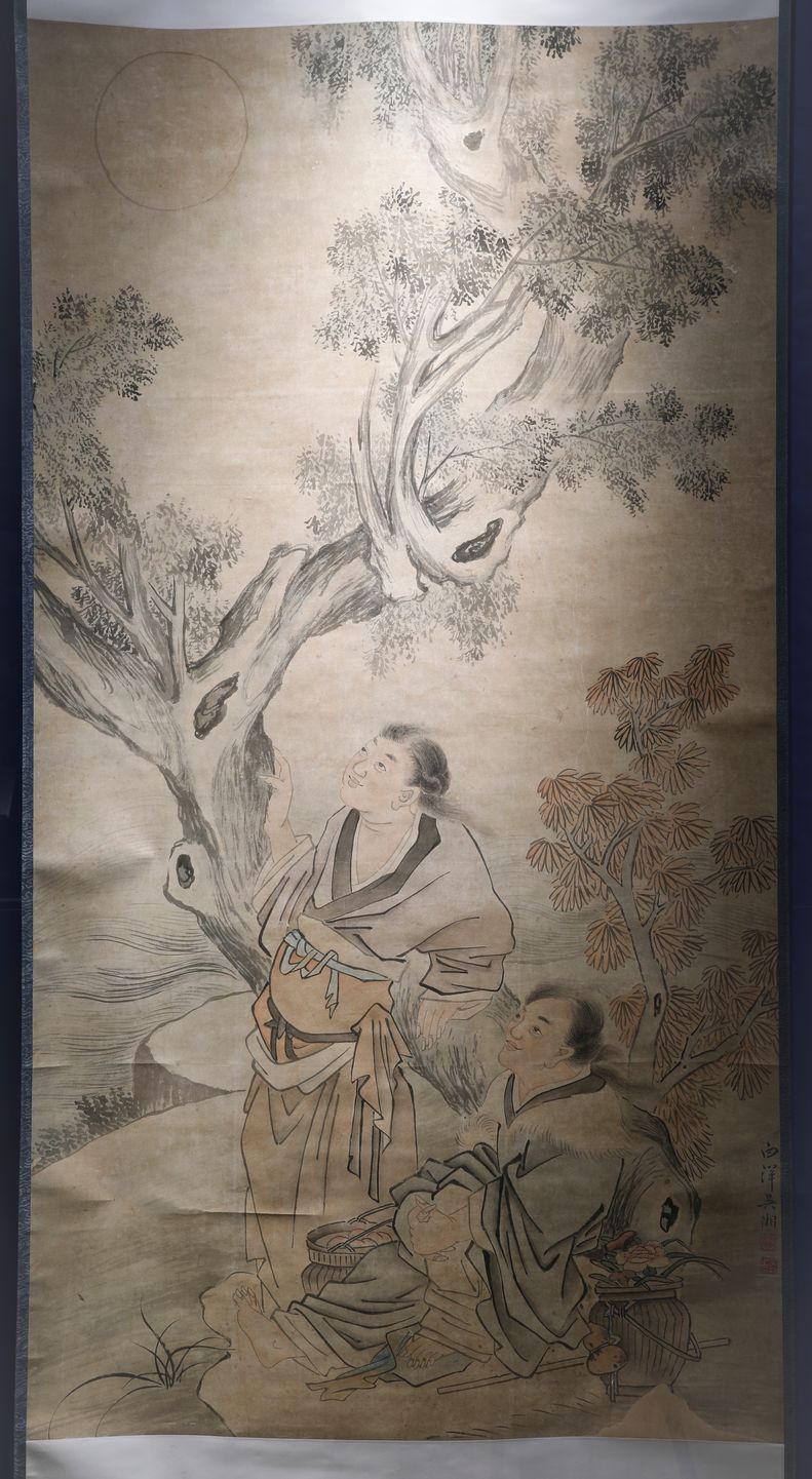 韩湘子与蓝采和图缩略图