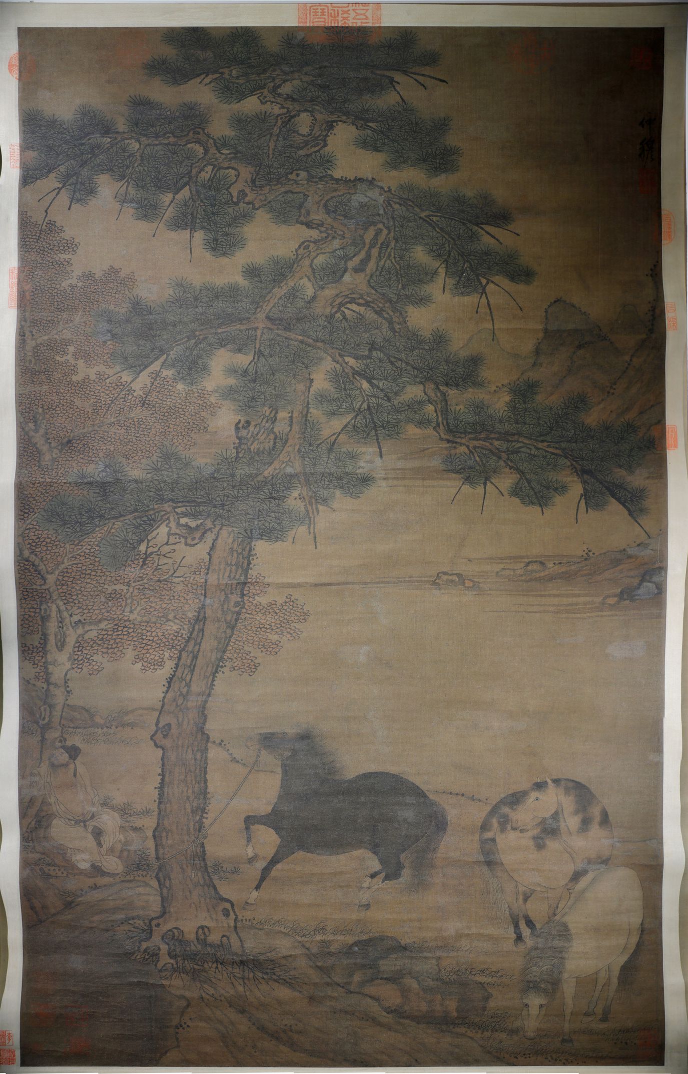长松系马图轴缩略图