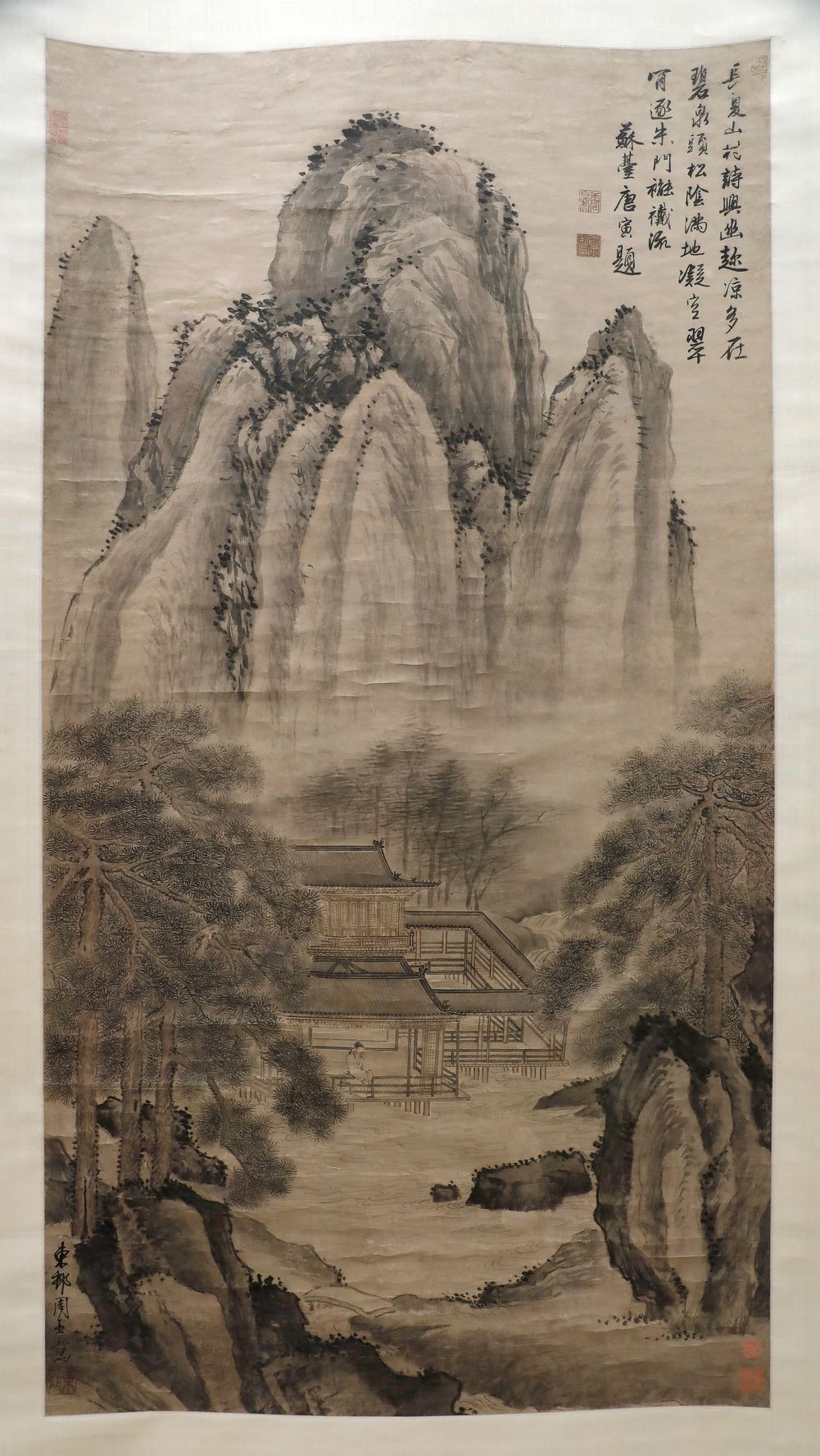 长夏山村图轴缩略图
