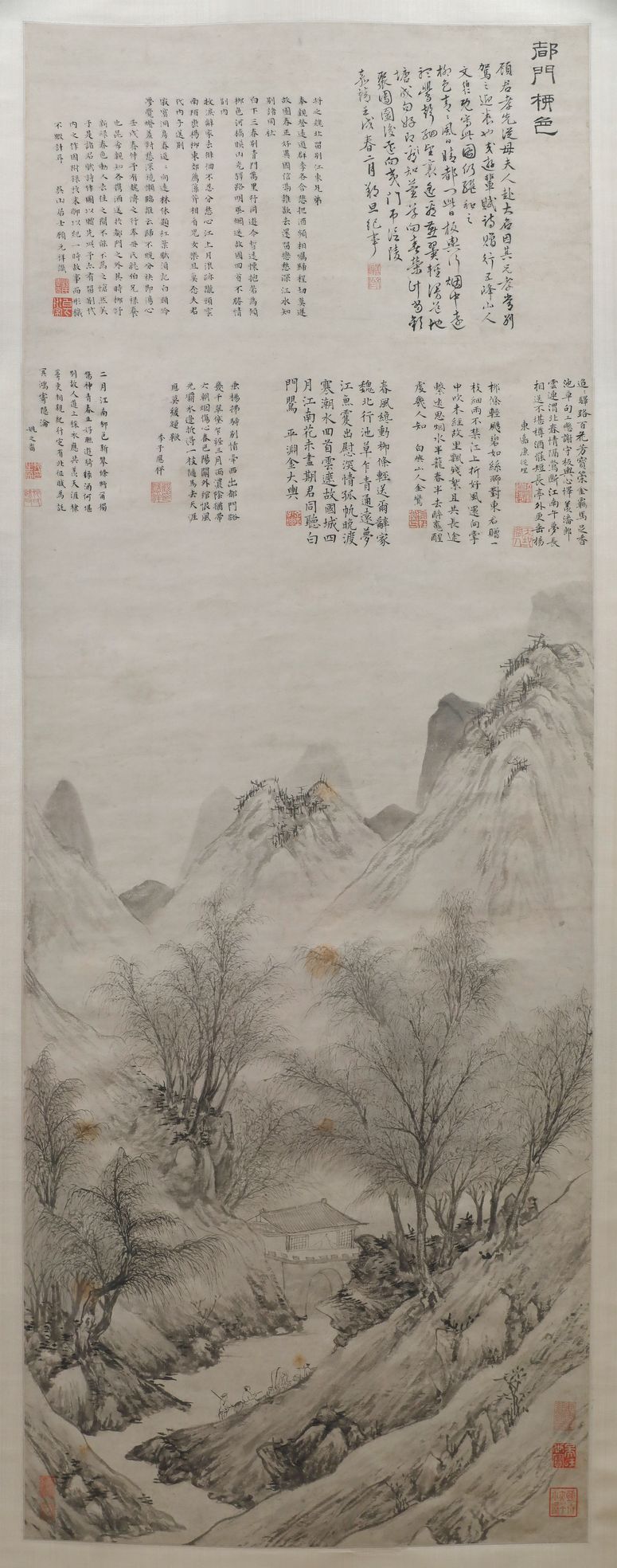 都门柳色图轴预览图